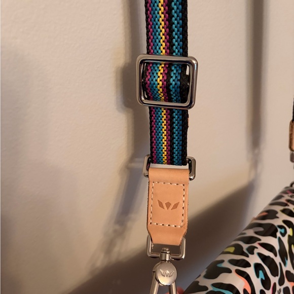 Consuela Leopard Print Crossbody Bag with Tan and Black Accents NWT! - Picture 5 of 8